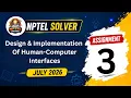 Design and Implementation of Human-Computer Interfaces Week 3 NPTEL ANSWERS NPTEL July 2026
