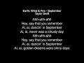Lagu Taylor swift september lyric ( Earth wind \u0026 fire ) by mr. lyric