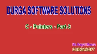 C Pointers Part 3