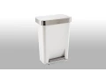 simplehuman 12 gal Rectangular Can with Liner Pocket Stainless