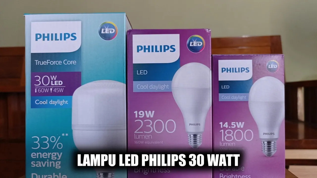 Tegangan mesin lampu LED Philips 7 watt