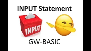 Input Statement in GW basic 10th computer gw basic lectures in Use of input statement