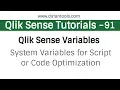 Qlik sense Tutorials - Qlik Sense Variables