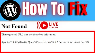 The requested URL was not found on this server Apache error problem fix 404 Error not found