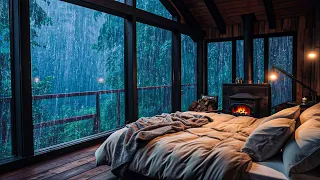 Sounds Rain and Thunder on Window Sounds Heavy Rain for Deep Sleep Sleep Quickly Reduce Stress