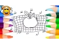 Coloring Pages for Kids Apple Blanket Coloring for Kids Bibabibo