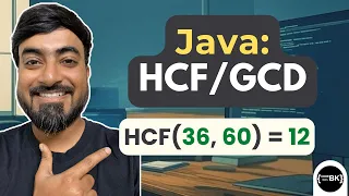 Java Program to Find HCF GCD of Two Numbers