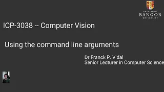 How to use the command line arguments in with