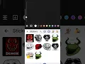 How to use sticker of troll face or Sigma face