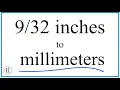 Convert of an Inch to Millimeters