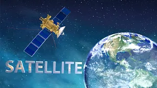 how satellite works animation 