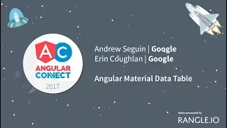 Angular Material Data Table - Andrew Seguin Erin Coughlan
