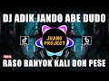 Download Lagu DJ ADIK JANDO ABE DUDO - RASO BANYOK KALI DOH PESE REMIX VIRAL TIKTOK TERBARU 2023