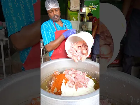 Tirupati Viral Chicken Biryani Making #tirupati #chickenbiryani #biryani #shorts