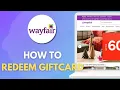 How to Redeem a Gift Card on Wayfair Step by Step