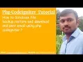 How to database file backup restore and download and sent email using php codegniter