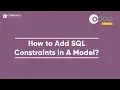 How to Add SQL Constraints in a Model Odoo Technical