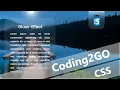 Create a glass effect in CSS Glassmorphism