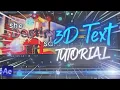 Lagu Tutorial How to Make \u0026 Animate 3D Text Element 3D in After Effects | After Effects Tutorial