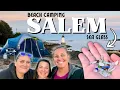 BEACH CAMPING IN HISTORIC SALEM MA WINTER ISLAND PARK BEST FRIEND TRAVEL VLOG RACOON INVASION