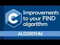 Improvements to finding an element in an array