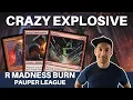 Download Lagu EXPLOSIONS EVERYWHERE! This Pauper Red Madness Burn deck can win out of NOWHERE