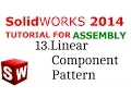 Solidworks Assembly tutorial Linear Component Pattern