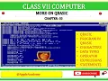CLASS 7 COMPUTER CHP 3 MORE ON QBASIC
