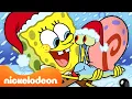 Lagu SpongeBob | 45 MINUTEN LANG de sneeuwachtigste momenten uit SpongeBob ❄️ | Nickelodeon Nederlands