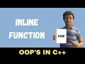 Inline function OOPs in C with code in Hindi