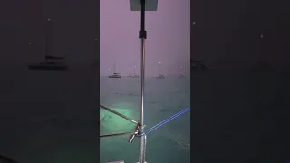 Storms while on a sailboat #boatlife #sailingfamily #storms #lightning #sailboat