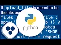 How to upload file with python requests