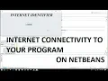 Internet Identifier on Netbeans - TNP