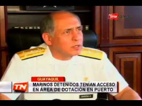 Marinos detenidos tenían acceso en área de dotación en puerto
