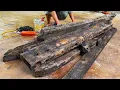 Building A Difficult, rustic Table From Rotten Old Wood // Woodworking Restore Old Wood