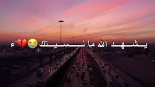 يشهد الله ما نسيتك لحظه وحده باسم الكربلائي حالات واتس استوريات دنيا ما بيها بس هم وغدر حالات واتس 