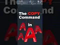Using the copy command in AutoCAD