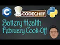 Battery Health codechef solutions February Cook-Off codechef solutions CPP Rapid coders