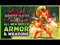 Monster Hunter Rise Sunbreak - Title Update 5 ALL New Skills Armor Sets Weapons Decorations