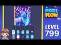 Pixel Flow Level 799 Solution Walkthrough