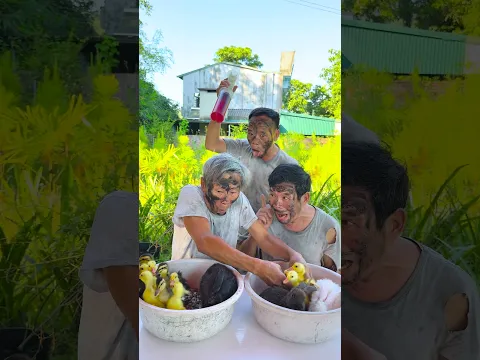 Hai anh em trêu chọc nhau siêu dễ thương 🍉🍉🐤🦆🐰🐇😂😱👶🏻♥️👴 #shorts #cute