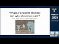 Core C 2021 Lightning Talks What s Persistent Memory and why should we care