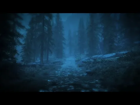 Download MP3 Skyrim - Night Rain Ambiance 2 (ambient music, raindrops, crickets, trees)