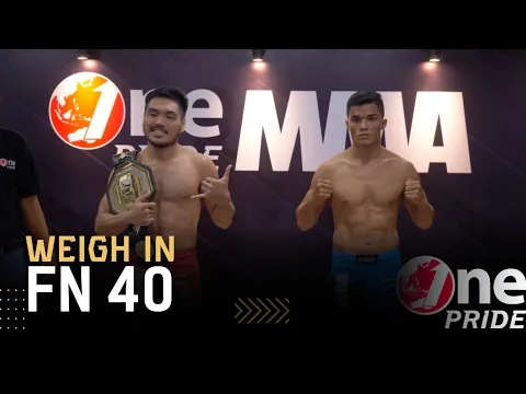 Elegan! Angga VS Hatoropan Simbolon II Weigh In One Pride MMA FN 40