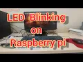 Blinking Led with Raspberry pi using python In Hindi Easy steps ESIoT Practical