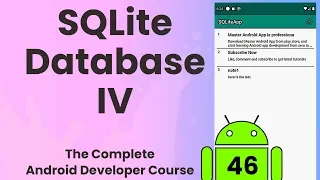 Android SQLite Database part 4 Android Tutorial