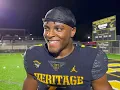 2025 4-star American Heritage RB Byron Louis after the Patriots win over Cardinal Gibbons