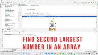 Java Program to find Second Largest Number in an Array