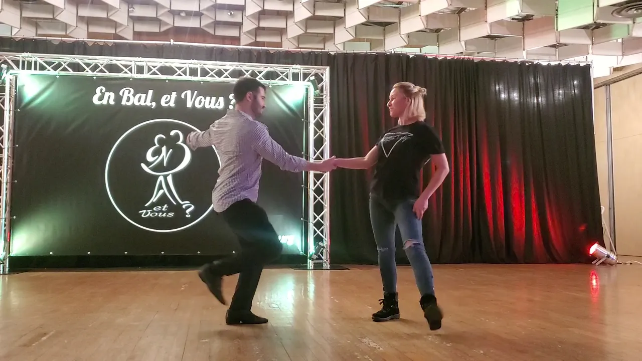 Improv West Coast Swing Dance - Ben Morris & Victoria Henk - En Bal Et Vous 2020 Saturday Demo