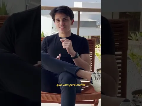Foi por isso que eu comecei…
